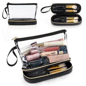Travel Cosmetic Bag Make Up Organizer Toiletry Bag for Women, Waterproof TSA App
